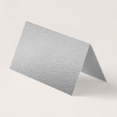 Silver Foil Script Photo Change the Date Card Visitekaartje (Achterkant)