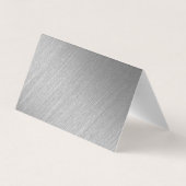 Silver Foil Script Weduwfoto Hartelijk dank Visitekaartje (Achterkant)