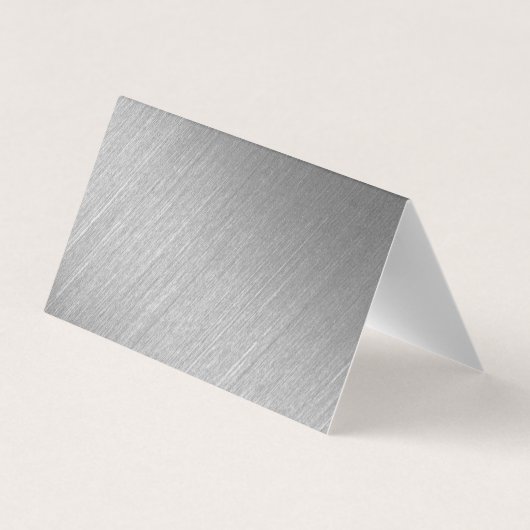 Silver Foil Script Weduwfoto Hartelijk dank Visitekaartje (Achterkant)