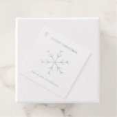 Silver Foil Snowflake Label met kerstcadeaus (Met doos)