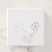 Silver Foil Snowflakes kerstfeestdag Label (Met doos)