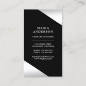 Silver Foil Stars Confetti High Heels Stilettos Visitekaartje (Achterkant)