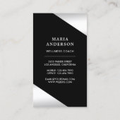 Silver Foil Stars Confetti Silver Dragonfly Visitekaartje (Achterkant)