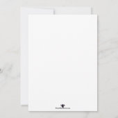 Silver Foil Stippen Engagement Party - Uitnodiging (Achterkant)