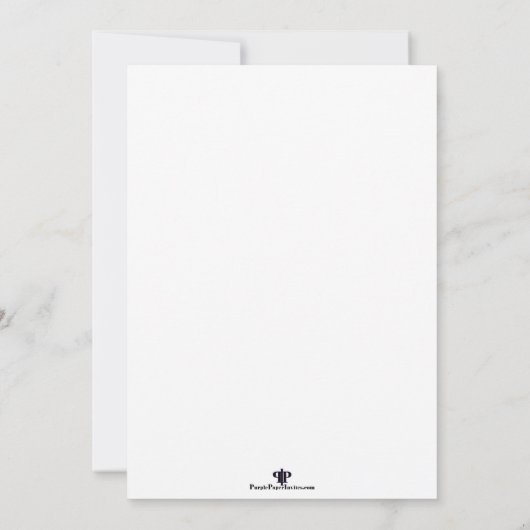 Silver Foil Stippen Engagement Party - Uitnodiging (Achterkant)