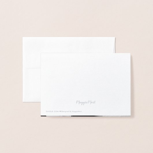 Silver Foil String Lights Foto Dank je wel Folie Kaarten (Met envelop)