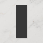 Silver Foil Stripe on Charcoal Gift Labels (Achterkant)