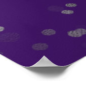 Silver Foil Sweet 16 Balloons Paars Welkomstteken Poster (Hoek)