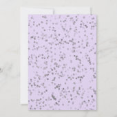 Silver Foil Sweet 16 Bday Balloons Party Lavender Kaart (Achterkant)