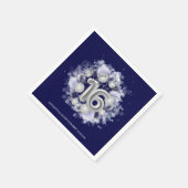 Silver Foil Sweet 16 Bday Balloons Royal Blue Servet (Hoek)