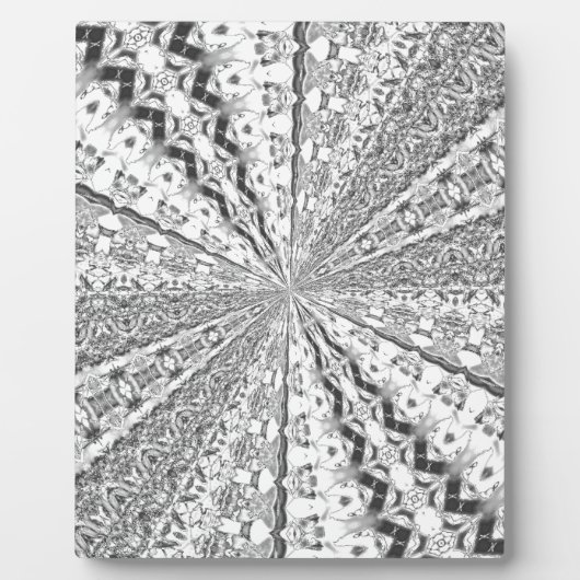 Silver Foil Swirl Fotoplaat (Voorkant)