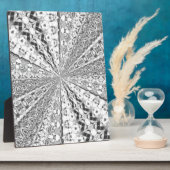 Silver Foil Swirl Fotoplaat (Zijkant)