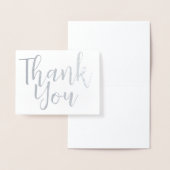 Silver Foil Swirl Tree Bedankt voor de bijbelversi Folie Kaarten (Display)