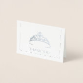 Silver Foil Tiara Mini Kaart (Voorkant)
