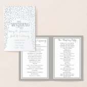 Silver Foil WEDDING PROGRAMMA Confetti (Display)