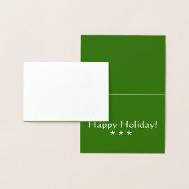 Silver Foil Winter Snow Christmas wenskaart Folie Kaarten