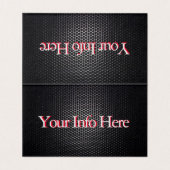 Silver Folded four[side Classic Car Visitekaartje (Binnenkant ongevouwen)