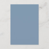 Silver Foliage Wedding Information Kaart (Achterkant)