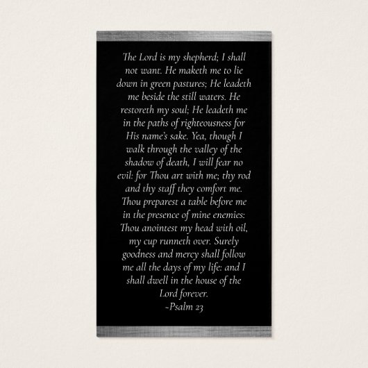 Silver Forever in Our Hearts Memorial Kaart (Achterkant)