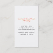 SILVER FORK op SINAASAPPEL Visitekaartje (Achterkant)