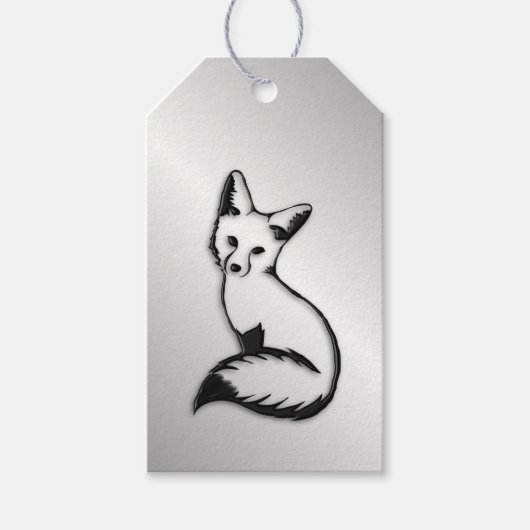 Silver Fox Cadeaulabel (Voorkant)