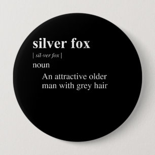 SILVER FOX DEFINITION RONDE BUTTON 4,0 CM