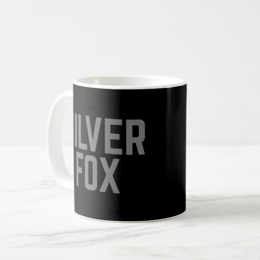 Silver Fox Funny Quote Koffiemok (Voorkant links)