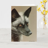 Silver Fox Kaart (Gele Bloem)