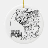 SILVER FOX KERAMISCH ORNAMENT (Achterkant)