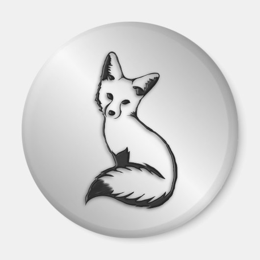 Silver Fox Magneet (Voorkant)