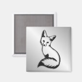 Silver Fox Magneet (Voorkant / Achterkant)