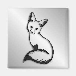 Silver Fox Magneet