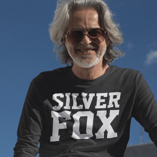 SILVER FOX Mannen Birthday T-shirts