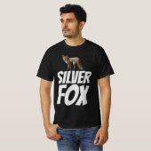 SILVER FOX mannen vader opa T-shirts (Voorkant volledig)