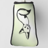 Silver Fox over Groen Golfheadcover (Draai 90)