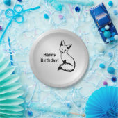 Silver Fox Papieren Bordje (Feest)