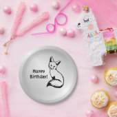 Silver Fox Papieren Bordje (Feest)