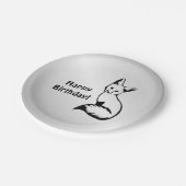 Silver Fox Papieren Bordje (Gekanteld)