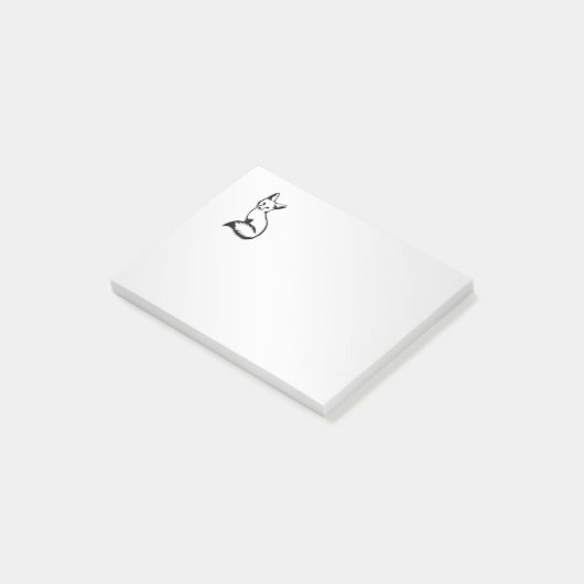 Silver Fox Post-it® Notes (Schuin)