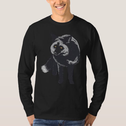 Silver Fox Realitic Beaux T-shirt (Voorkant)