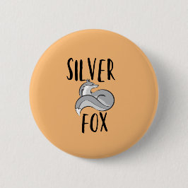 Silver Fox Ronde Button 5,7 Cm