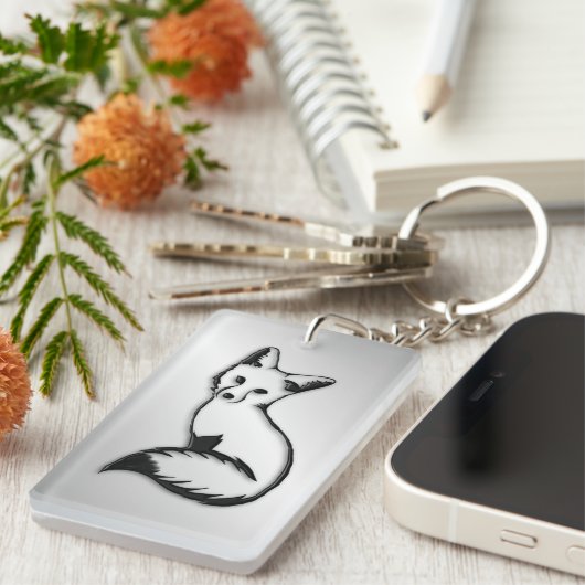 Silver Fox Sleutelhanger (Voorkant Rechts)