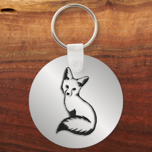 Silver Fox Sleutelhanger (Voorkant)