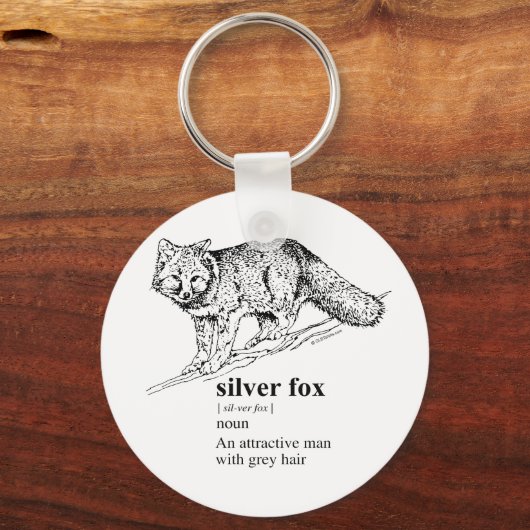 SILVER FOX SLEUTELHANGER (Voorkant)