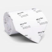 SILVER FOX STROPDAS (Opgerold)