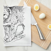 SILVER FOX  THEEDOEK (Quarter Fold)