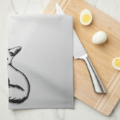 Silver Fox Theedoek (Quarter Fold)