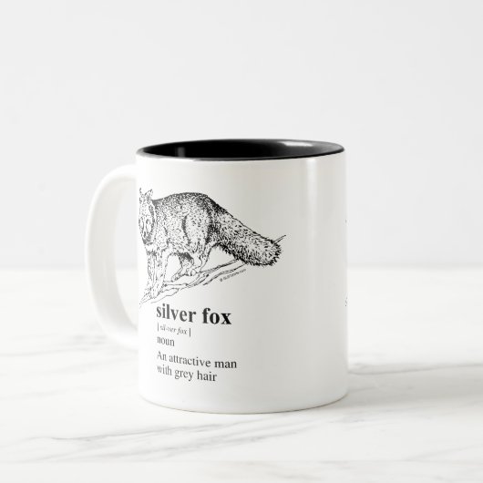 SILVER FOX TWEEKLEURIGE KOFFIEMOK (Voorkant links)