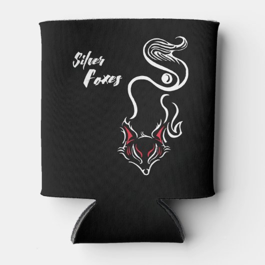 Silver Foxes Stubby Holder Blikjeskoeler (Voorkant)