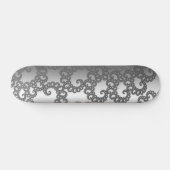 Silver Fractal Art Persoonlijk Skateboard (Horizontaal)